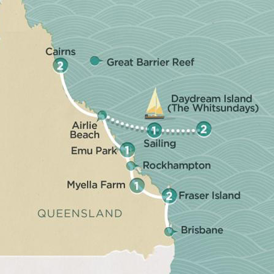 Cairns To Brisbane Tropical Adventure Tour Topdeck