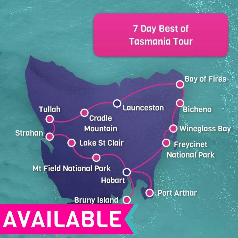 tasmania 7 day road trip itinerary