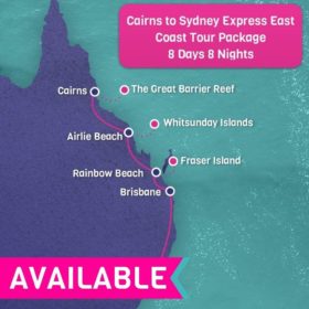 Cairns to Sydney East Coast Express tour - 8 Days 8 Nights Cairns to Sydney East Coast Express tour - 8 Days 8 Nights