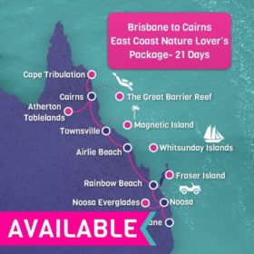 Brisbane to Cairns East Coast Nature Lover's Package - 21 Days Brisbane to Cairns East Coast Nature Lover's Package - 21 Days