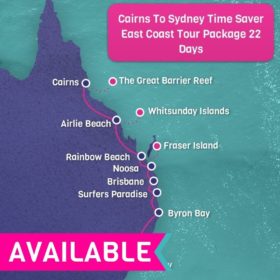 Cairns to Sydney Time Saver East Coast Tour Package - 22 days Cairns to Sydney Time Saver East Coast Tour Package - 22 days