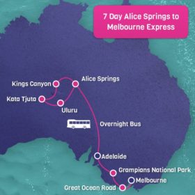 7 Day Alice Springs to Melbourne Express