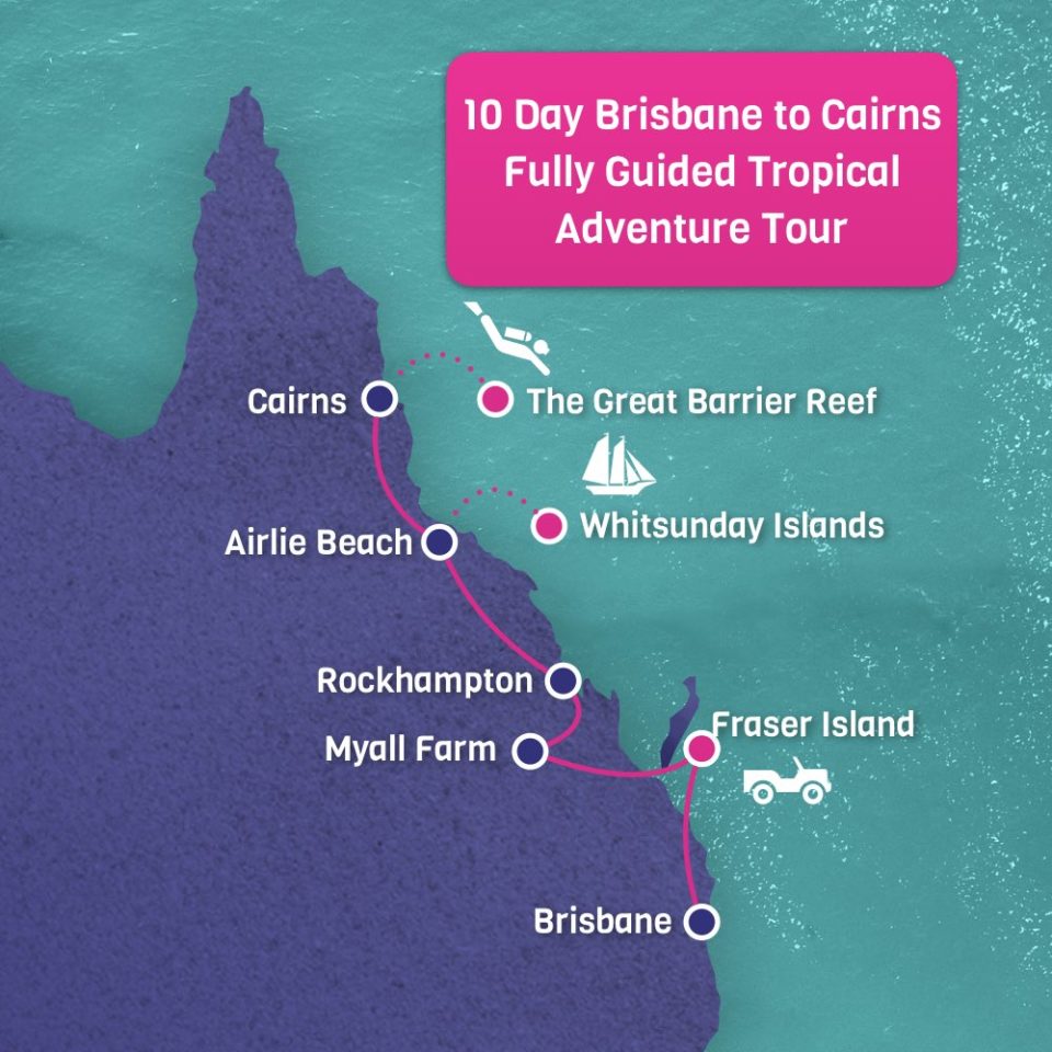 16 Days Brisbane to Cairns Tour from 1305 1600