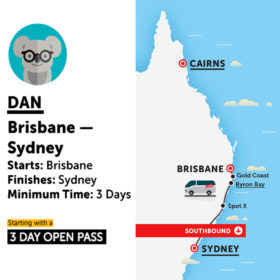 Stray Australia Dan Bus Pass Brisbane to Sydney Stray Australia Dan Bus Pass Brisbane to Sydney