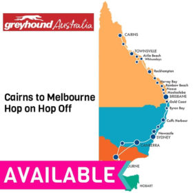 Greyhound Cairns to Melbourne Hop On Hop Off Bus Pass