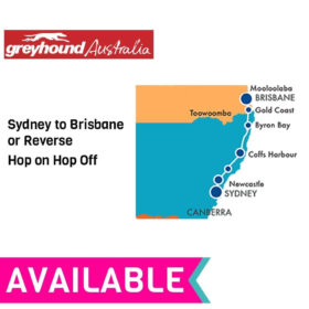Greyhound East Coast Whimit Bus Pass - Sydney to Brisbane Hop-on Hop-off Greyhound East Coast Whimit Bus Pass - Sydney to Brisbane Hop-on Hop-off