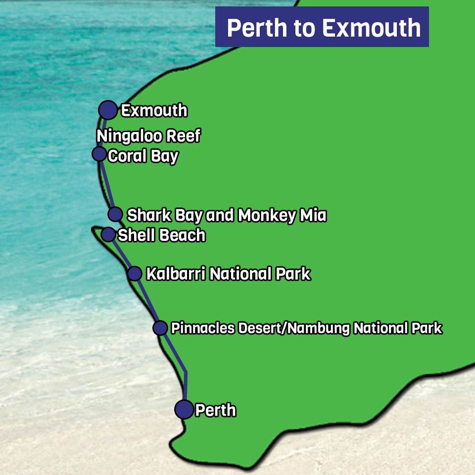 Exmouth Town Map