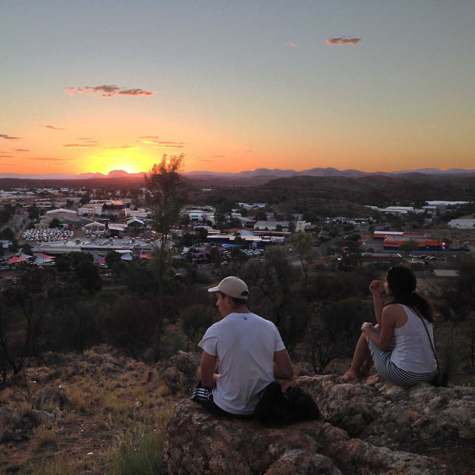 sunset alice springs