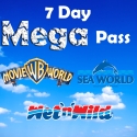 Movie World, Sea World, Wet and Wild Mega Pass