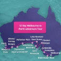Melbourne to Perth Map