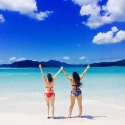 Loving the beach in the whitsundays