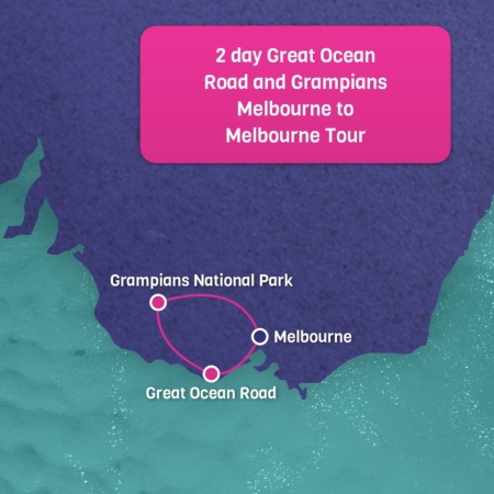 Great Ocean Road and Grampians Map