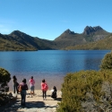 Taking Photos at Cradle Mountain