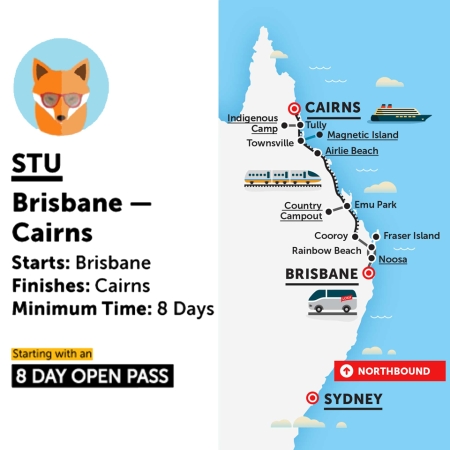 Brisbane to Cairns Stu Bus Pass